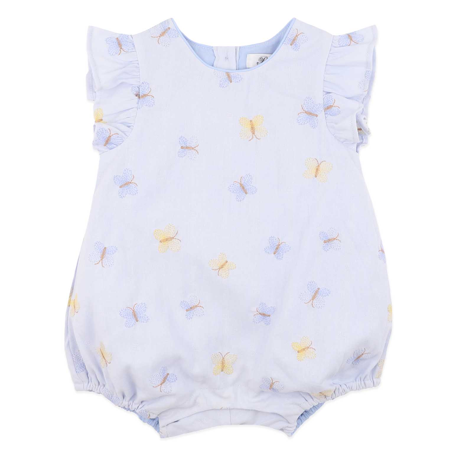 B&eacute;b&eacute; Libby Embroidered Butterfly Romper